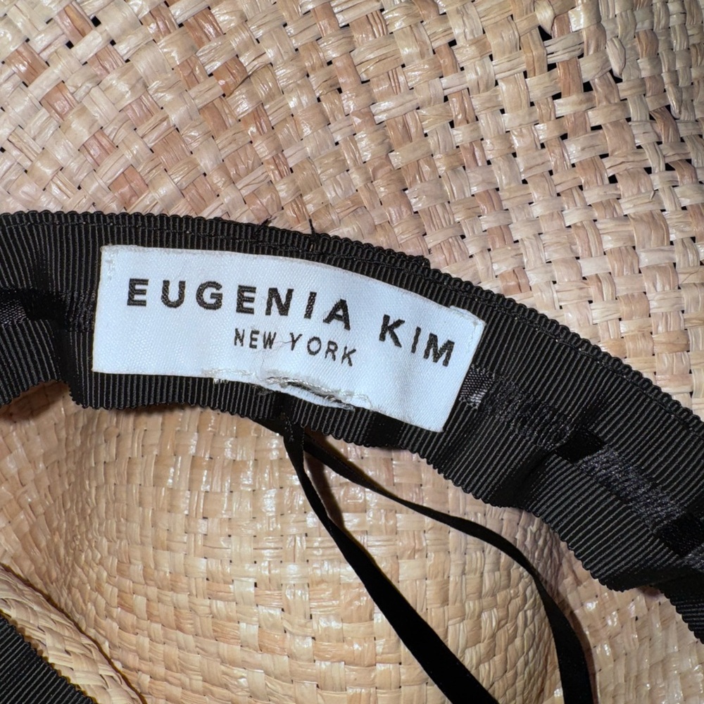 Eugenia Kim Mirabel Natural Raffia wide Brim Sun Hat - Picture 4 of 4